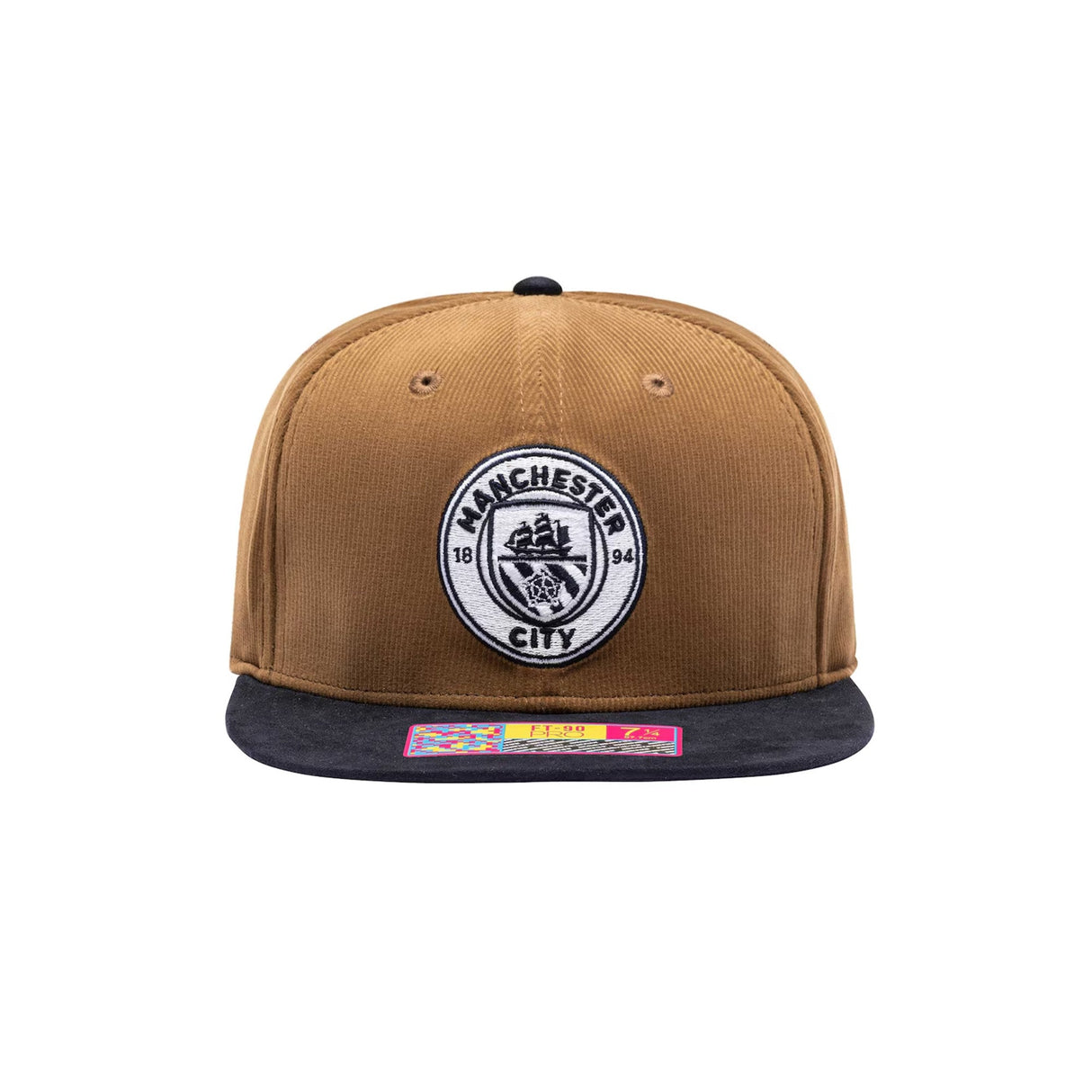 Manchester City Cognac Brown Snapback Hat - Fan Ink - 156207925