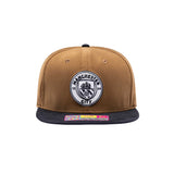 Manchester City Cognac Brown Snapback Hat - Fan Ink - 156207925