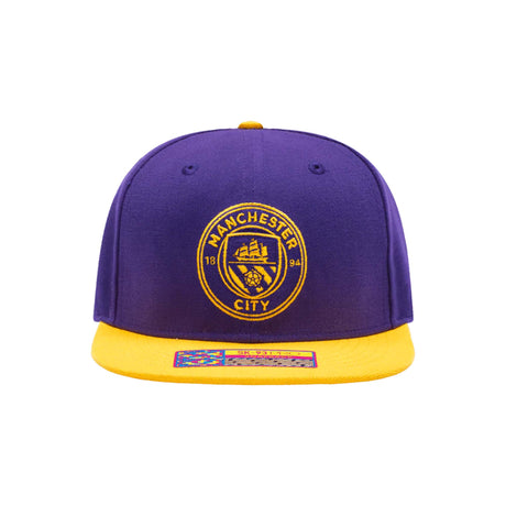 Manchester City Purple/Gold FT - 90 Pro Fitted Hat - Fan Ink - 