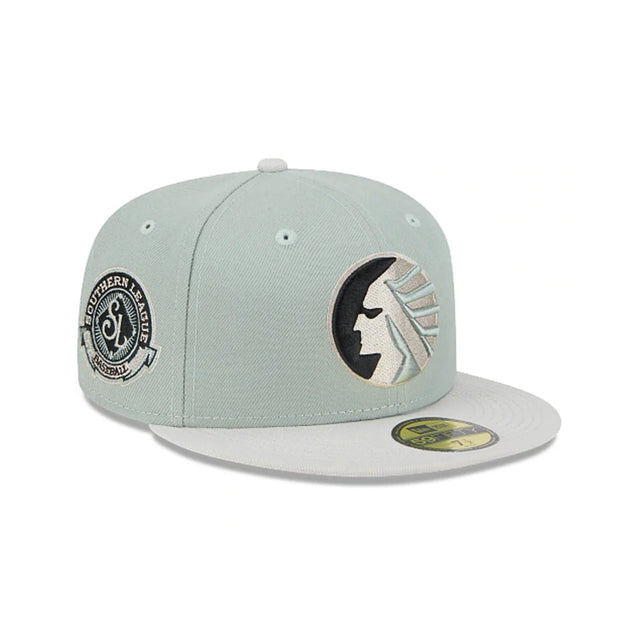 Memphis Chicks Mint/Gray Southern League 59FIFTY Fitted Hat - New Era - 