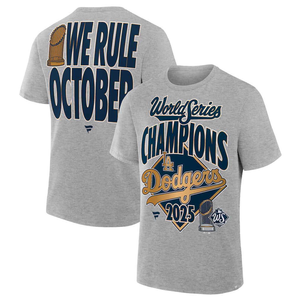 Los Angeles Dodgers 2025 World Series Champions Locker Room Authentic T-Shirt