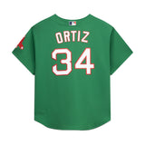 Boston Red Sox David Ortiz Cooperstown Kelly Green Mesh Batting Practice Jersey