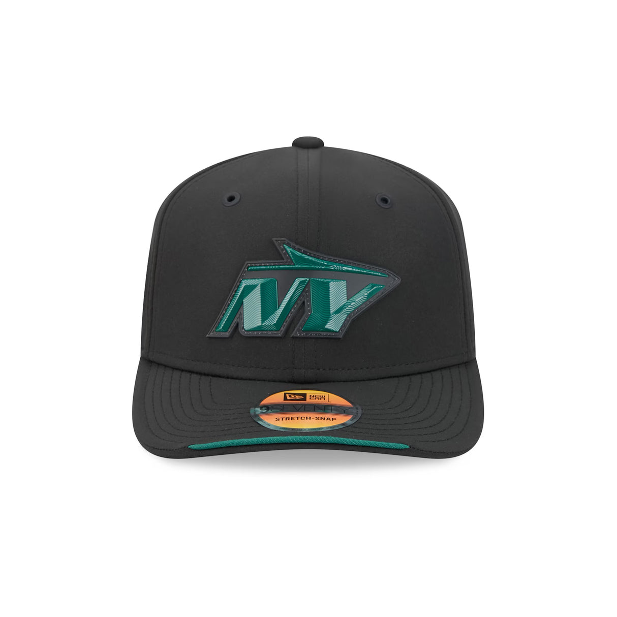 New York Jets 2026 NFL Sideline Collection Black 9SEVENTY Stretch-Snap Hat