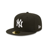 New York Yankees Black White Logo 59FIFTY Fitted Hat