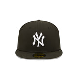 New York Yankees Black White Logo 59FIFTY Fitted Hat
