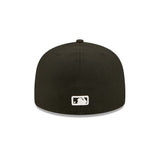 New York Yankees Black White Logo 59FIFTY Fitted Hat