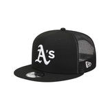Oakland Athletics Evergreen Black 9FIFTY Snapback Trucker Hat