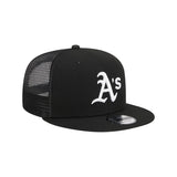 Oakland Athletics Evergreen Black 9FIFTY Snapback Trucker Hat