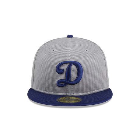 Los Angeles Dodgers 2025 Batting Practice Gray 59FIFTY Fitted Hat