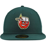 Fort Wayne TinCaps Green Authentic Collection 59FIFTY Fitted Hat
