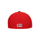 Visalia Rawhide Authentic Collection Road Red 59FIFTY Fitted Hat