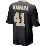 New Orleans Saints Alvin Kamara Black Nike Game Jersey
