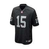 Las Vegas Raiders Fernando Mendoza Black 2026 NFL Draft First Round Pick Game Jersey