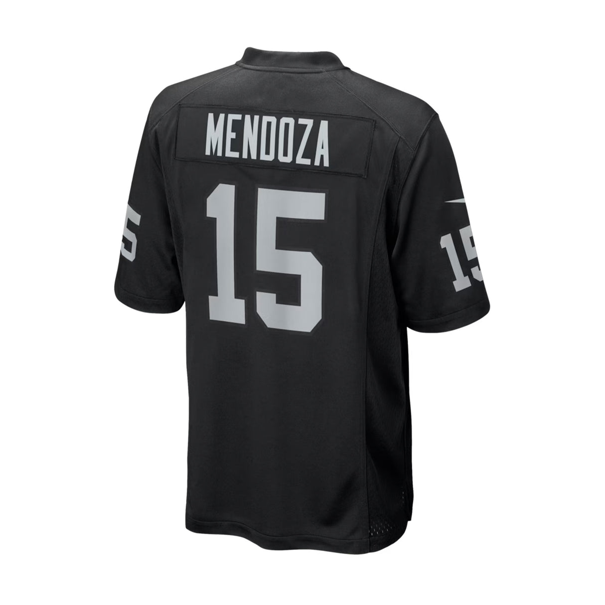 Las Vegas Raiders Fernando Mendoza Black 2026 NFL Draft First Round Pick Game Jersey