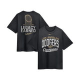 Los Angeles Dodgers 2026 Legacy Earned Black Heavyweight Nike T-Shirt