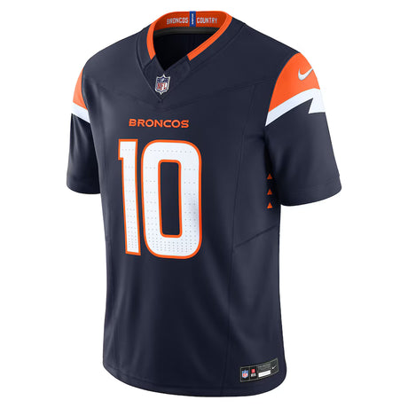Men's Denver Broncos Bo Nix Nike Navy Alternate Game Jersey