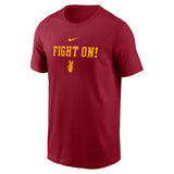 USC Trojans Cardinal Nike 2-Hit Stacked T-Shirt