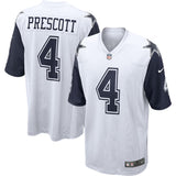 Dallas Cowboys Dak Prescott #4 Nike White Game Jersey
