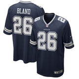 Dallas Cowboys DaRon Bland #26 Nike Navy Game Jersey