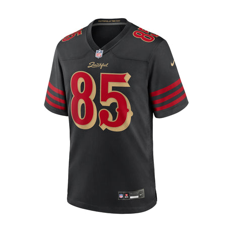 San Francisco 49ers George Kittle 2025 Black Rivalries Collection Game Jersey