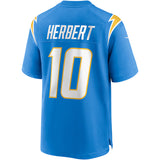 Los Angeles Chargers Justin Herbert Powder Blue Nike Player Game Jersey