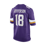 Minnesota Vikings Justin Jefferson Purple Game Jersey