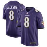 Baltimore Ravens Lamar Jackson Purple Nike Game Jersey