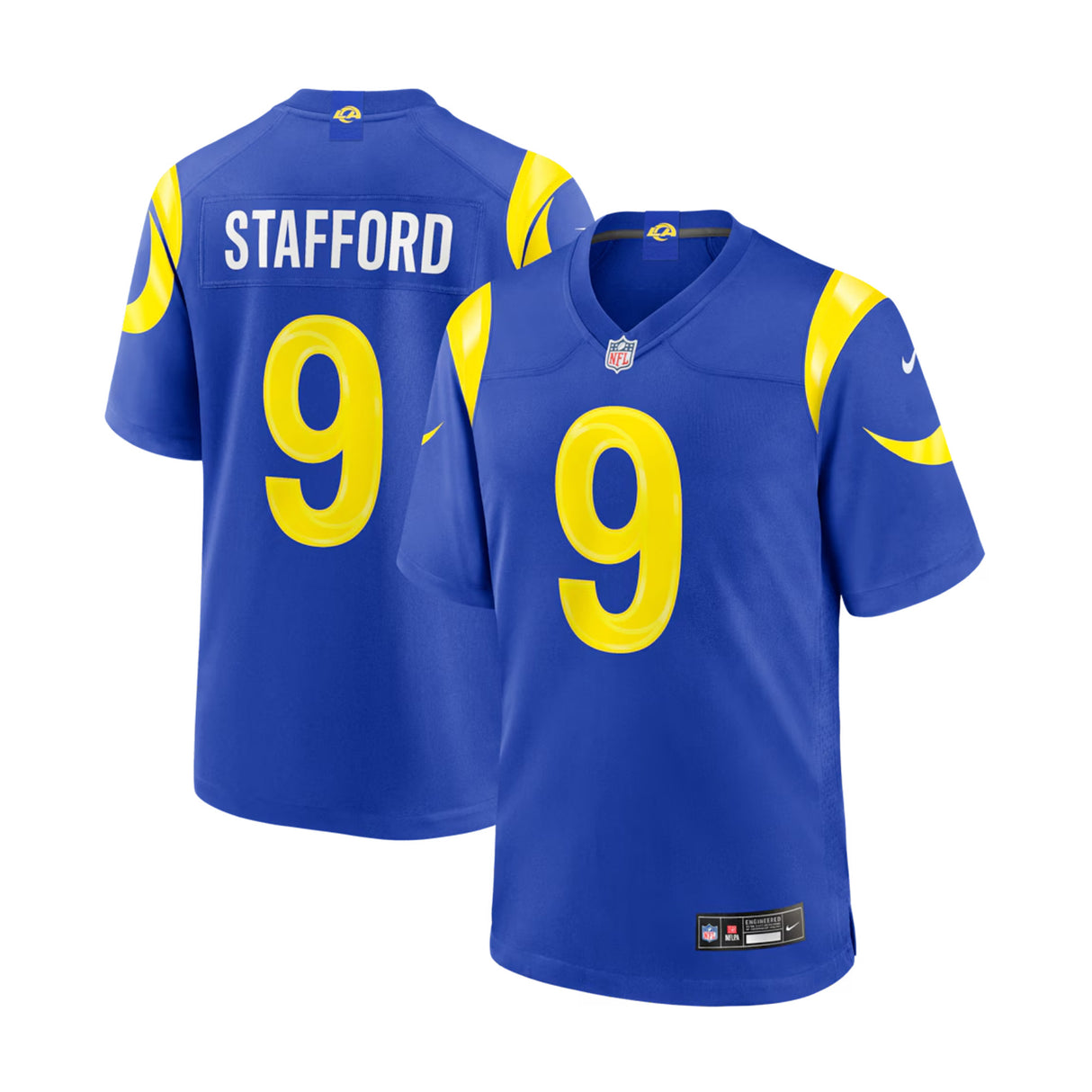 Los Angeles Rams Matthew Stafford Blue Game Player Jersey
