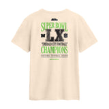 Seattle Seahawks Super Bowl LX Champions Long Ball Natural T-Shirt