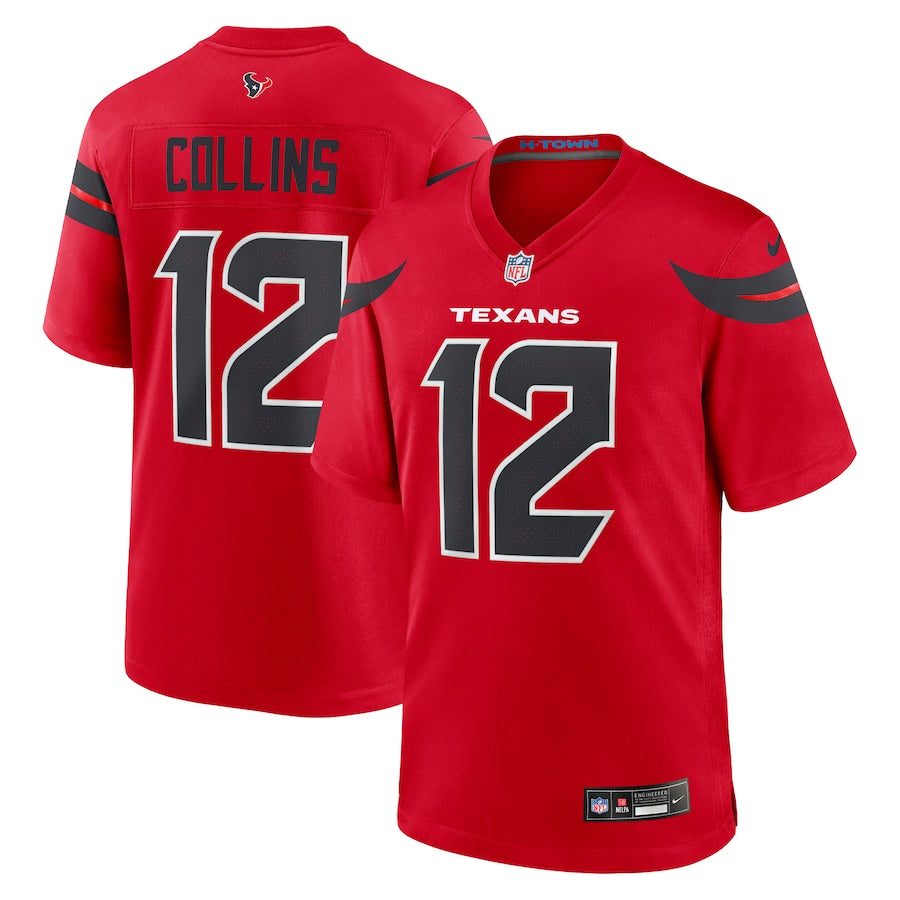 Houston Texans Nico Collins Nike Alternate Red Game Jersey