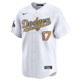 Los Angeles Dodgers YOUTH Shohei Ohtani White 2025 Gold Collection Limited Jersey