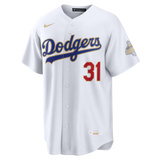 Los Angeles Dodgers Tyler Glasnow 2026 Gold Collection White Stadium Jersey