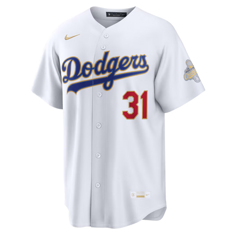 Los Angeles Dodgers Tyler Glasnow 2026 Gold Collection White Stadium Jersey