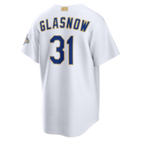 Los Angeles Dodgers Tyler Glasnow 2026 Gold Collection White Stadium Jersey