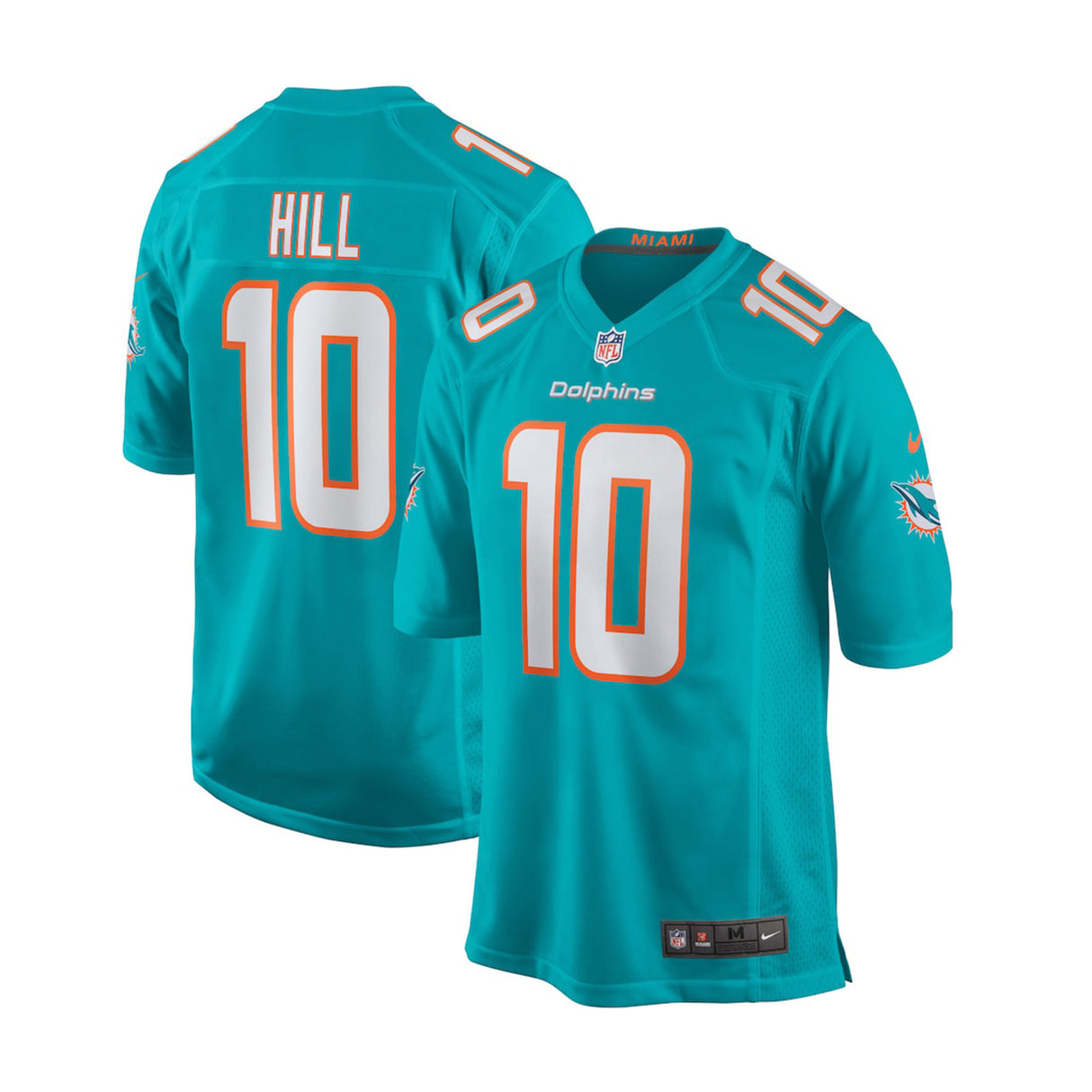 Miami Dolphins Tyreek Hill Aqua Game Jersey