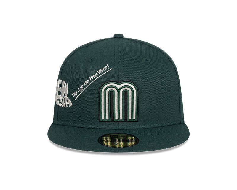 Mexico Baseball Green 59FIFTY Fitted Hat - New Era - 34071171301