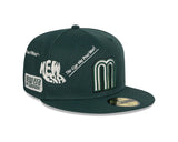 Mexico Baseball Green 59FIFTY Fitted Hat - New Era - 34071171301