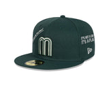 Mexico Baseball Green 59FIFTY Fitted Hat - New Era - 34071171301