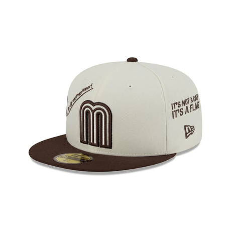 Mexico Baseball New Era Anniversary Logos Brown Visor 59FIFTY Fitted - New Era - 
