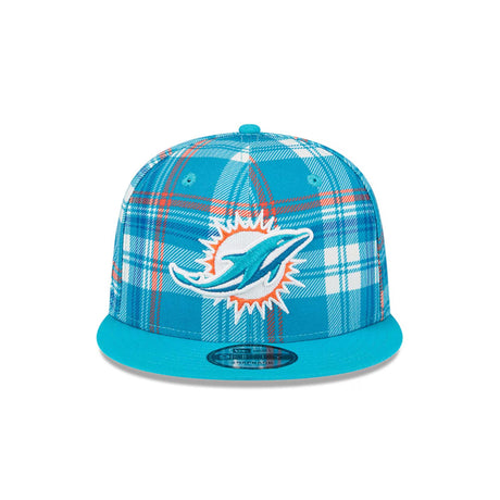 Miami Dolphins 2024 Sideline Statement Plaid 9FIFTY Snapback Hat - New Era - 23950911301