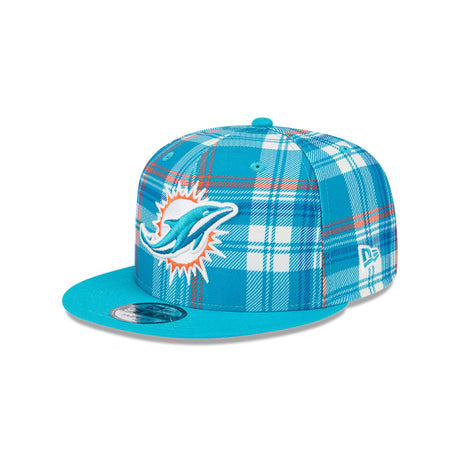 Miami Dolphins 2024 Sideline Statement Plaid 9FIFTY Snapback Hat - New Era - 23950911301