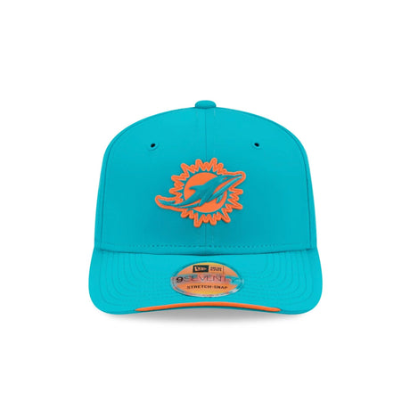 Miami Dolphins 2026 NFL Sideline Collection Aqua 9SEVENTY Stretch-Snap Hat - New Era - 23850511301