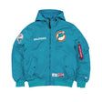 Miami Dolphins Alpha Industries L - 2B Hooded Bomber Jacket - New Era - 