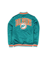 Miami Dolphins Aqua Satin Classics Jacket - New Era - 