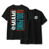 Miami Dolphins Black New Era 2 - Hit Boxy T-Shirt - New Era - 