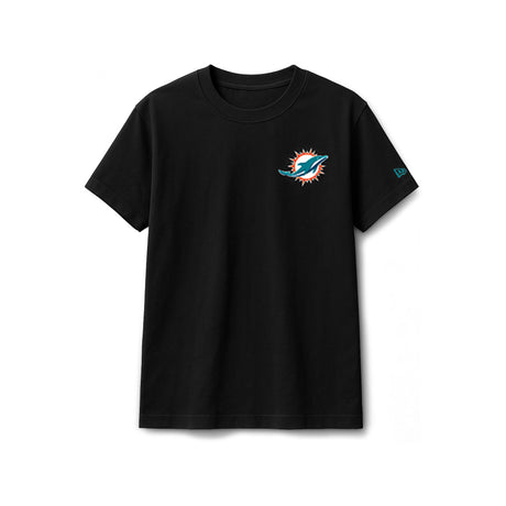 Miami Dolphins Black New Era 2 - Hit Boxy T-Shirt - New Era - 
