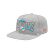 Miami Dolphins Corduroy Gray Golfer Snapback Hat - New Era - 231513113