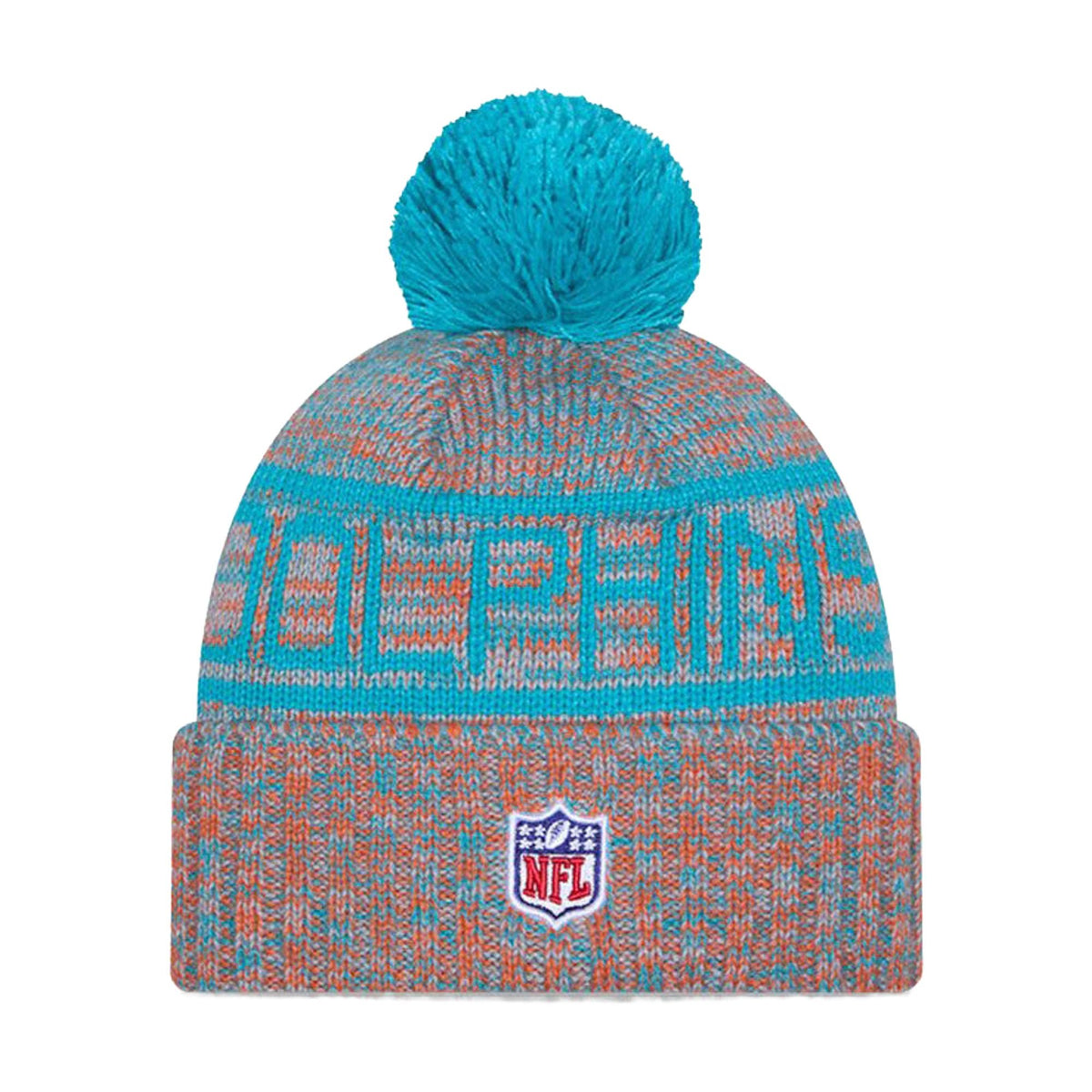 Miami Dolphins Knit Pom Beanie - New Era - 238302113