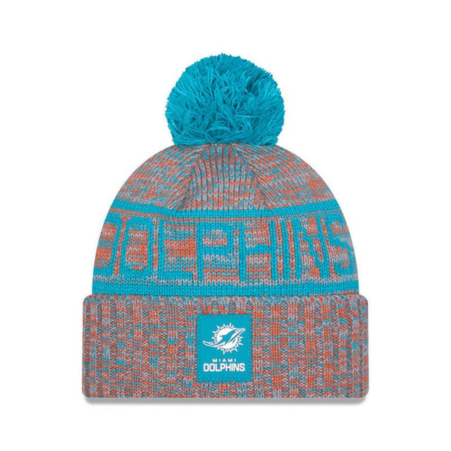 Miami Dolphins Knit Pom Beanie - New Era - 