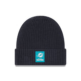 Miami Dolphins Navy Cuffed Knit Beanie - New Era - 